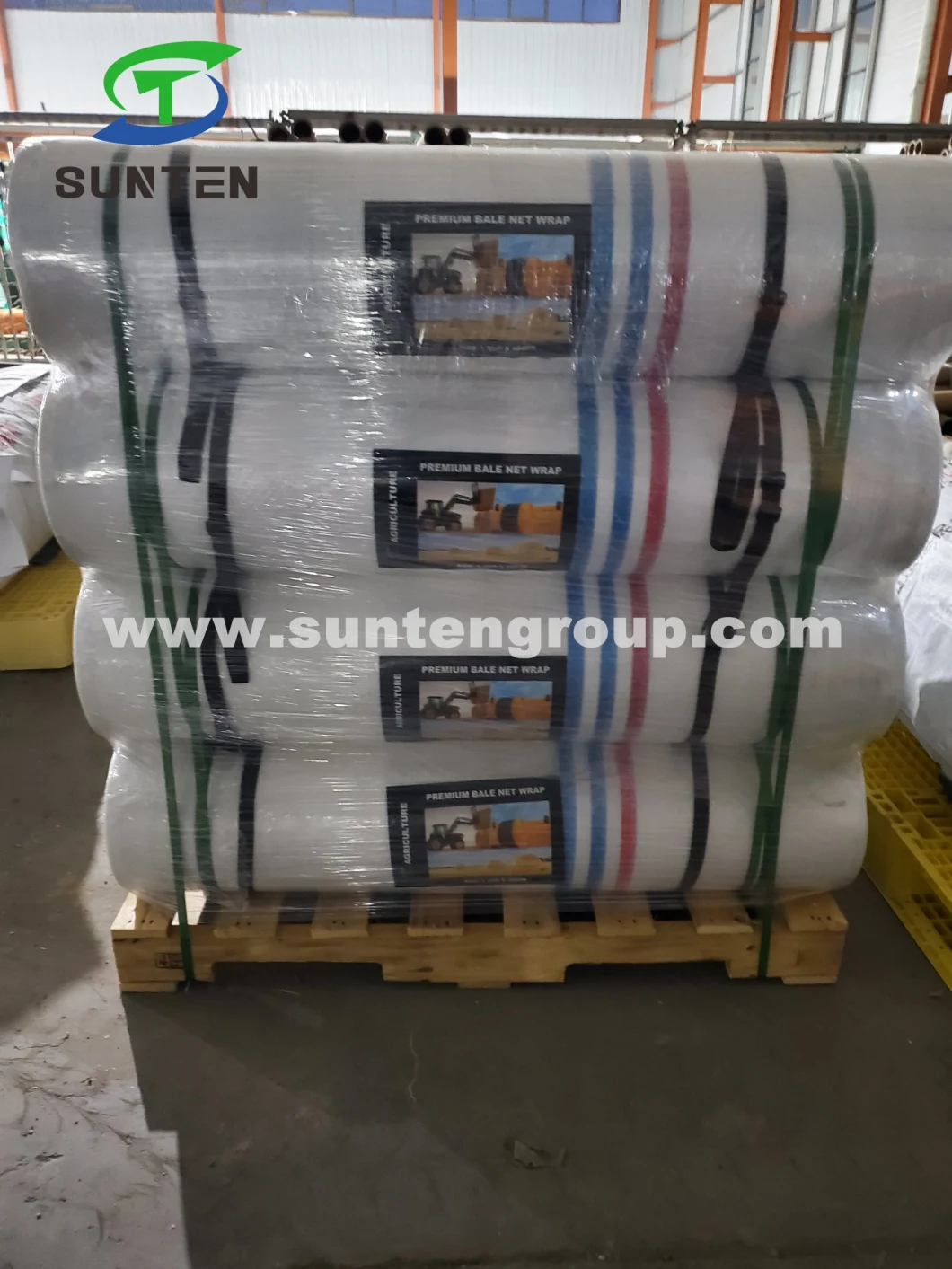 UV-Stablized PE/Polyethylene/PP/Plastic/Agricultural White Packing Round Silage/Grass Hay Bale/Bales Net Wrap