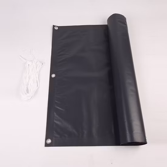 PVC Balcony Fence Privacy Screen Balkon Sichtschutz with Ropes