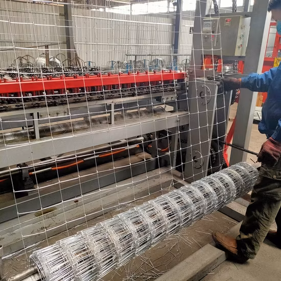 2.4m Height Galvanized Fixed Knot Livestock Fence